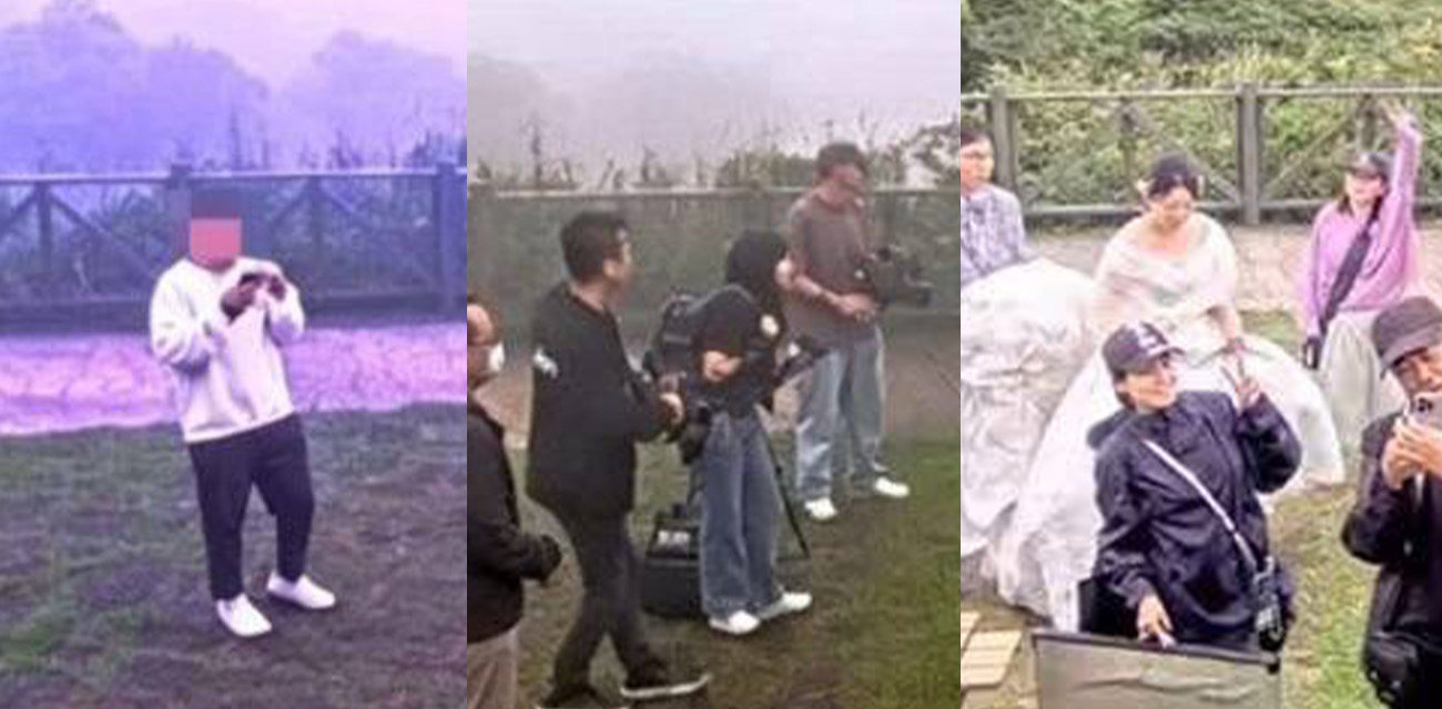 台北情侣深夜擎天岗木桌野战 被官方4K直播全程录下 超多观众看着男子后入猛干 - 直播福利