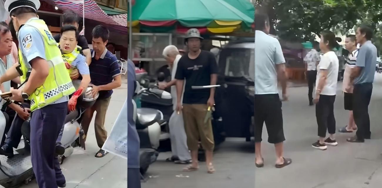 广西玉林砍人狂魔 30岁男子当街发疯 持刀狂捅交警血溅街头 现场化身索命鬼！ - 社会奇闻