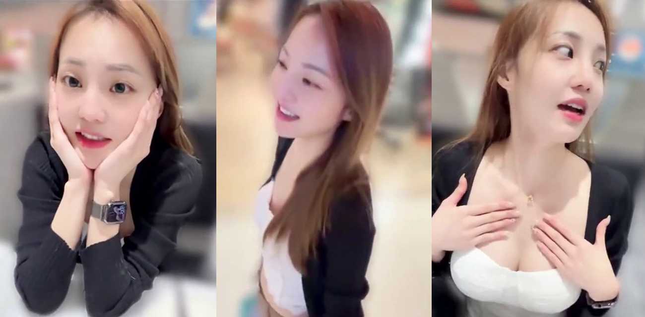 素人女孩一日VLOG 与男友逛街穿性感吊带玩乐一天 回家秒变骚浪女友！ - 素人反差